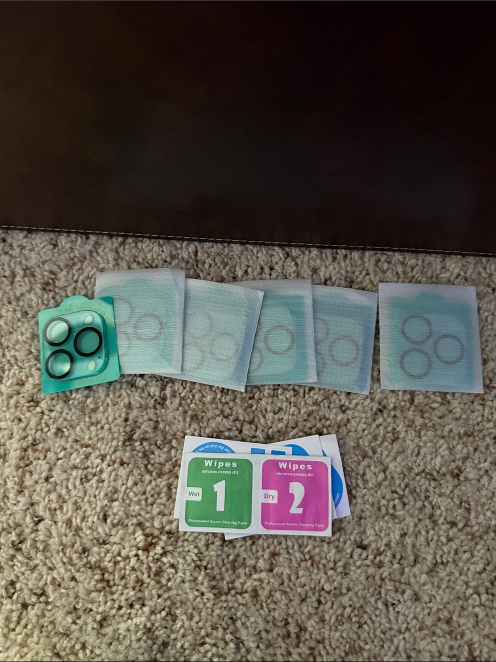 Camera Lens Protector Set with wipes - iPhone 14& 15